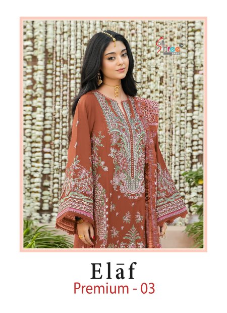 Elaf Premium Vol 3 By Shree Cotton Dupatta Dress Material